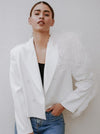 Lydia Ostrich Feather Blazer - My Store