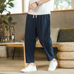 Summer Men's Cotton Linen Casual Pants Breathable Streetwear - My Store