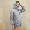 Hooded women winter coat Cotton warm parkas coat female Elegant causal - My Store