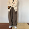 Men's retro plaid draped casual trousers - My Store