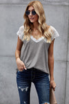 Fashion Gray Lace Knit Tank - My Store