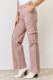 RISEN Full Size High Rise Cargo Wide Leg Jeans - My Store