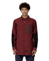 Konus Men's Slightly Oversize Button Up In Wine - My Store