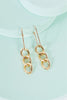 Gold Detachable Hoop Chain Link Dangle Earrings - My Store