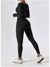 Square Neck Long Sleeve Sports Jumpsuit - My Store