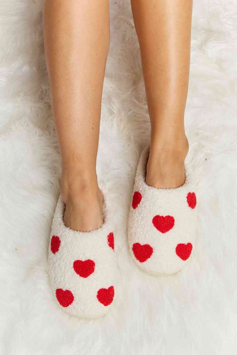 Melody Printed Plush Slide Slippers - My Store