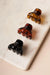 3pcs Amber Brown Black Mini Hair Claw Clips