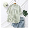 Maternity Cotton Linen Blouse - My Store