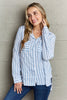 Ninexis Take Your Time Collared Button Down Striped Shirt - My Store