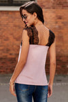 Pink One More Night Lace Cami Tank Top - My Store