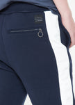 Konus Men's Sweatpants w/ Side Stripes in Navy - My Store