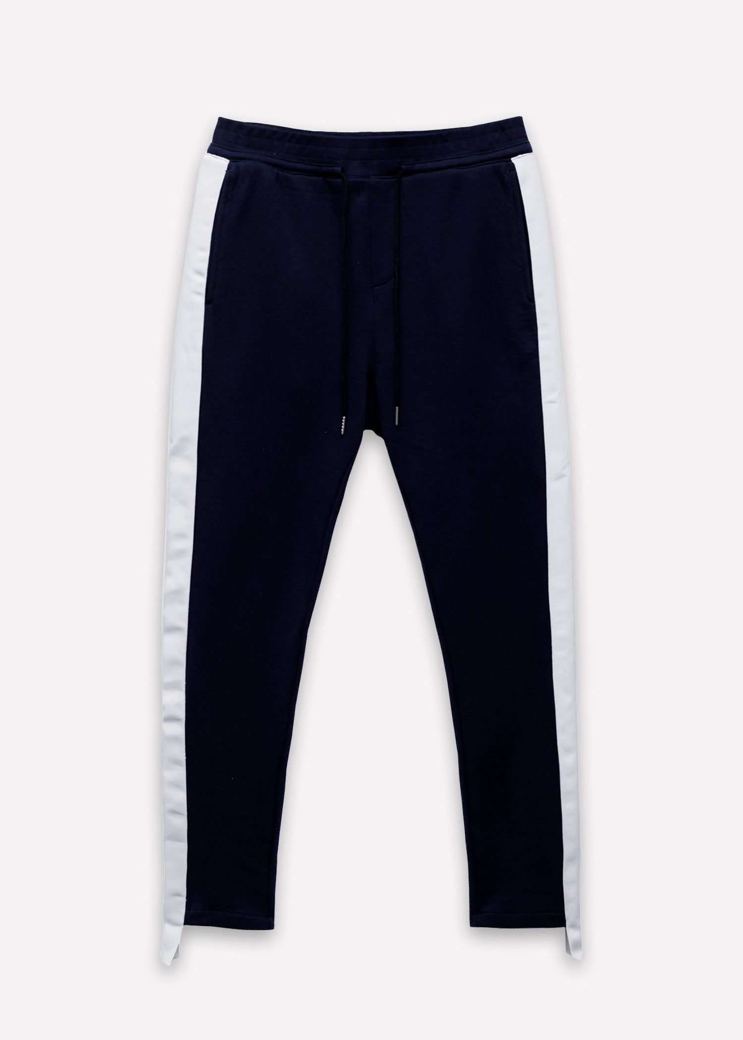 Konus Men's Sweatpants w/ Side Stripes in Navy - My Store