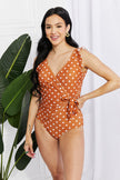 Marina West Swim Full Size Float On Ruffle Faux Wrap One-Piece in - My Store