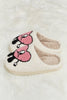 Melody Love Heart Print Plush Slippers - My Store