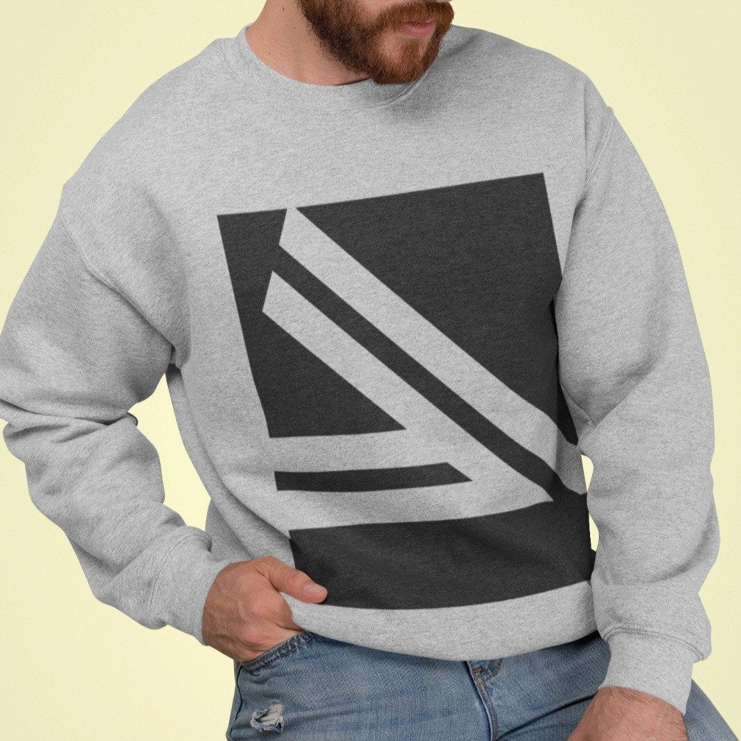 Men's Double Slanted Logo Crewneck Sweatshirt - My Store