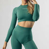 Seamless Yoga Long Sleeve Top Tight Fast Drying Moisture Absorption Hi - My Store