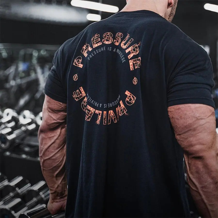 Men's Summer Printed Gym Sports Tee - My Store