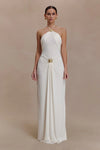 Women's Halter Neck Figure-Hugging Dress - My Store