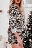 Leopard Shirt and Shorts Pajamas Set - My Store