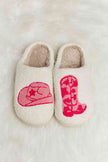 Melody Printed Plush Slide Slippers - My Store