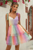 Gradient Tie-Shoulder Layered Dress - My Store