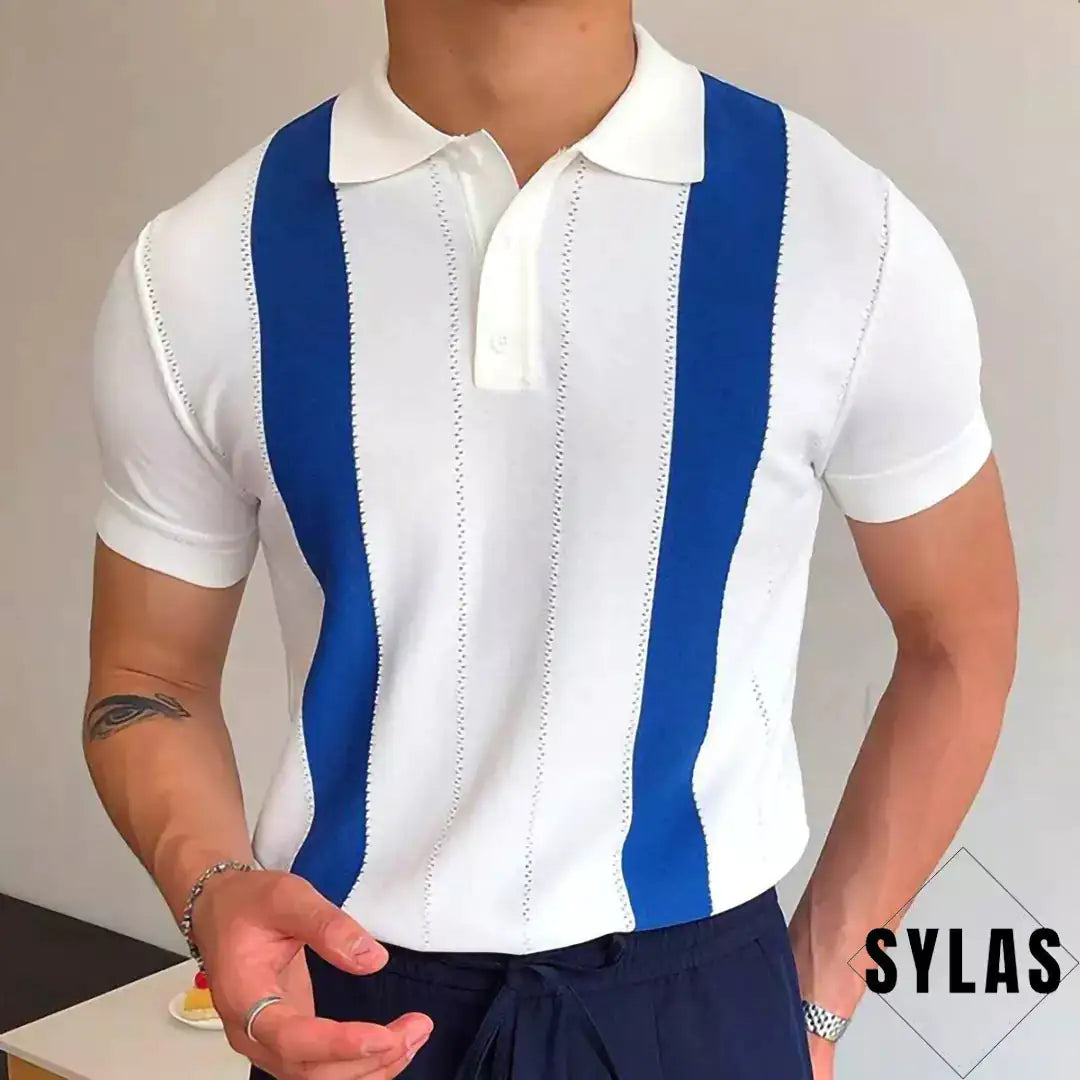 Men Short-sleeved Knitted Polo - My Store