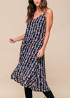 Floral V-Neck Sleeveless Maxi Dress - My Store