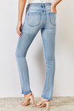 Kancan Full Size Mid Rise Y2K Slit Bootcut Jeans - My Store