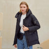 Casual hooded women winter coat parka Zipper pocket padded jacket coat - My Store