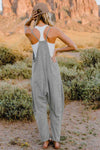 Double TakeV-Neck Sleeveless Jumpsuit with Pocket - My Store