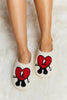 Melody Love Heart Print Plush Slippers - My Store