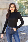 Basic Bae Full Size Mock Neck Long Sleeve Bodysuit - My Store