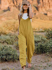 Double Take Full Size Sleeveless V-Neck Pocketed Jumpsuit - My Store