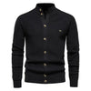 Button Mock Neck Men's Cardigan - My Store