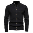 Button Mock Neck Men's Cardigan - My Store