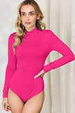 Basic Bae Full Size Mock Neck Long Sleeve Bodysuit - My Store