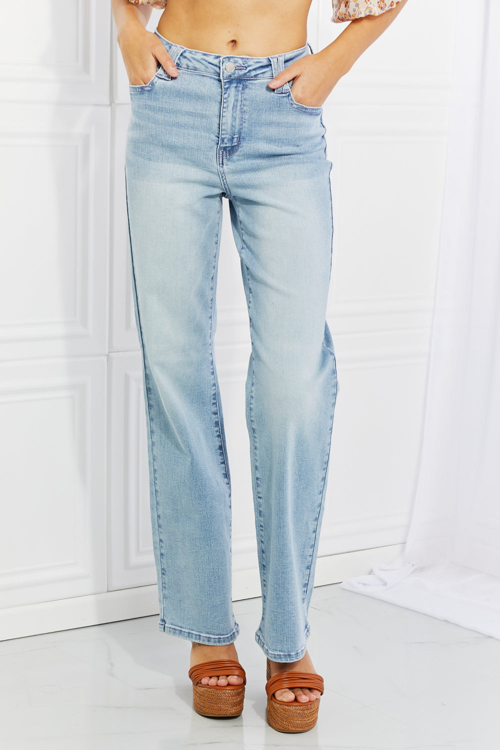 Judy Blue Harper High Waist Wide Leg Jeans - My Store