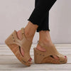 Retro Orthopedic Sandals with High Heel and Platform - My Store