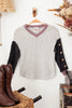 Girls Soft Colorful Button Sleeve Sweater