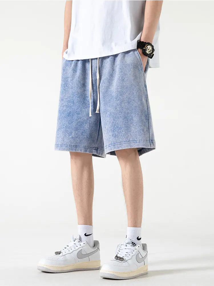 Summer Distressed Cotton Sweatshorts - My Store