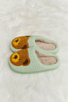 Melody Teddy Bear Print Plush Slide Slippers - My Store