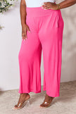 Double Take Full Size Smocked Wide Waistband Wide Leg Pants - My Store