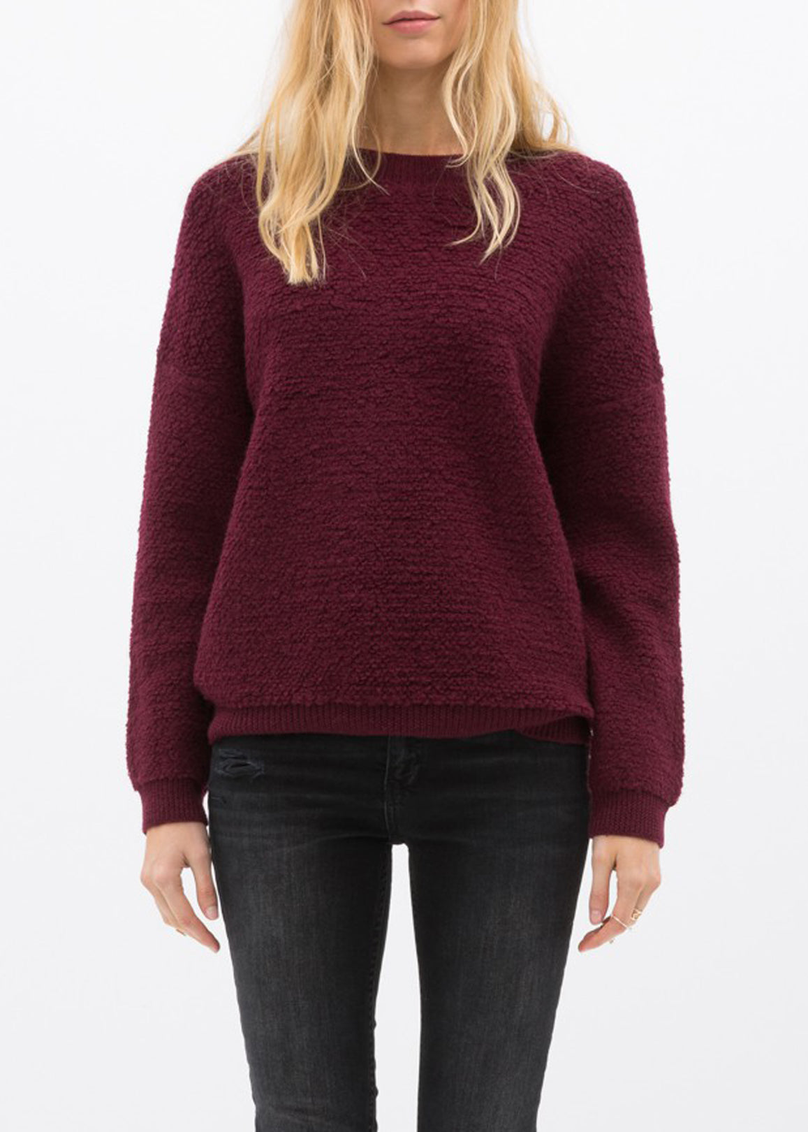 Rag Wool Knit Crew Neck Sweater - My Store