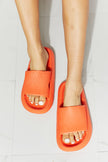 MMShoes Arms Around Me Open Toe Slide in Orange - My Store