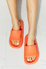 MMShoes Arms Around Me Open Toe Slide in Orange - My Store