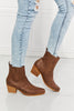 MMShoes Love the Journey Stacked Heel Chelsea Boot in Chestnut - My Store