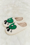 Melody Love Heart Print Plush Slippers - My Store