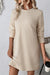 Apricot Textured Long Sleeve Mini Shift Dress - My Store