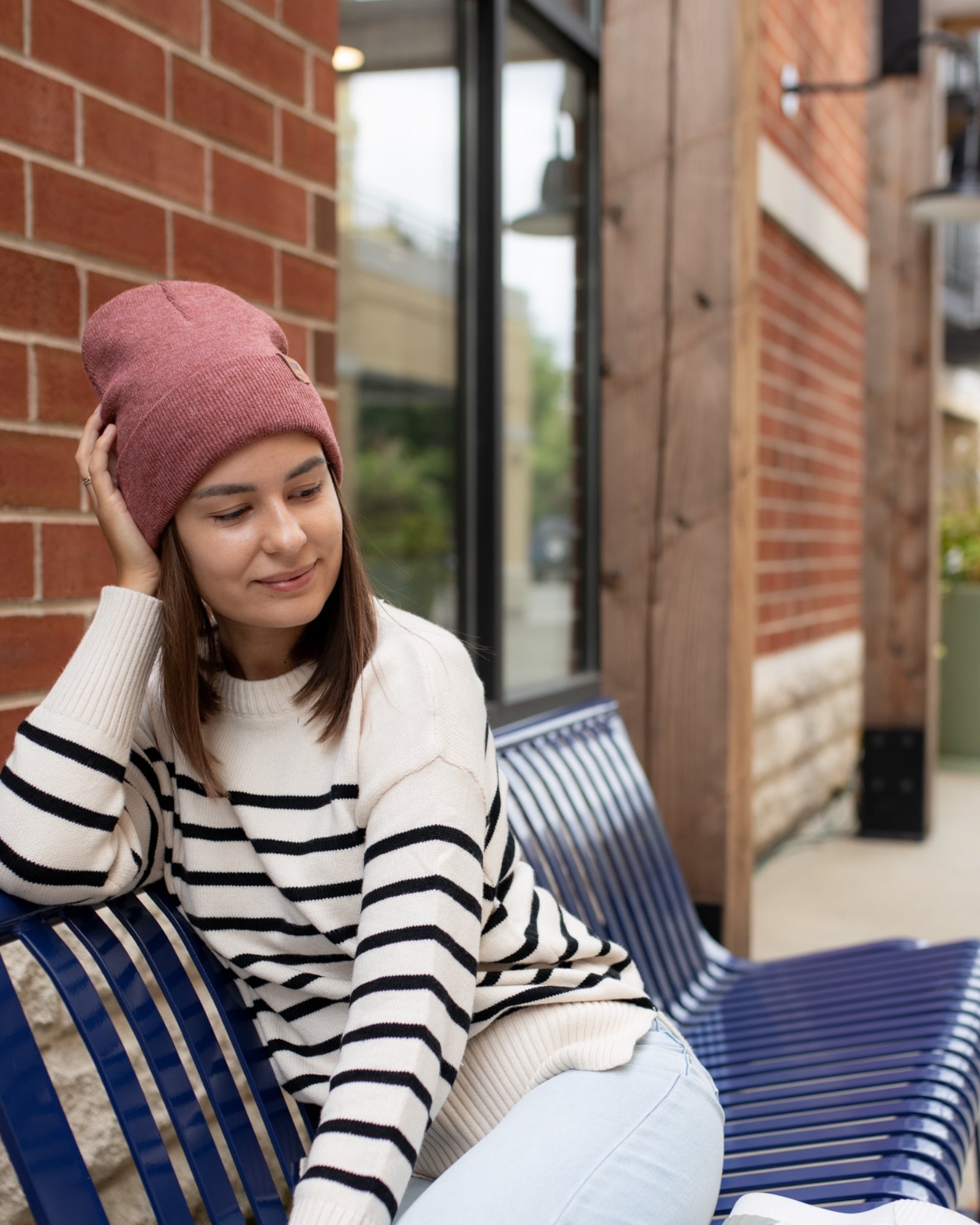 HAAKWEAR Knit Cuffed Beanie - Rusty Burgundy - My Store