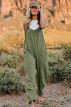 Double TakeV-Neck Sleeveless Jumpsuit with Pocket - My Store